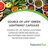 NaturesPlus Source of Life Green Lightning, cápsulas listas para consumo diario