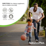 NaturesPlus Source of Life mini-tabletas sin hierro, uso diario recomendado, vida saludable.