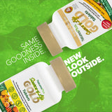 NaturesPlus Source of Life GOLD, ingredientes clave D3, B12 y K2 en tabletas.
