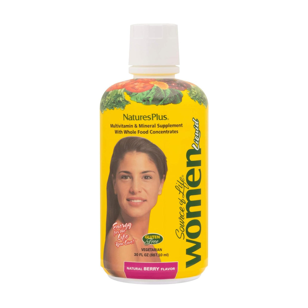 NaturesPlus Source of Life Mujer Líquido, gotero y botella, apoyo a la energía diaria