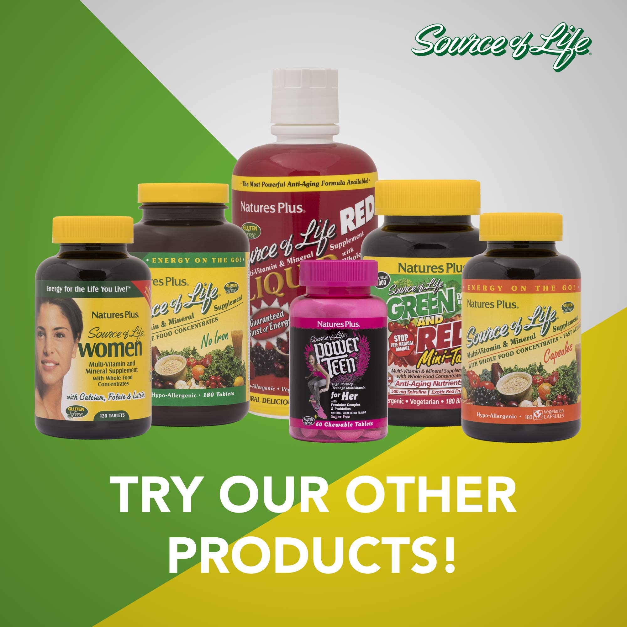 NaturesPlus Source of Life Mujer Líquido, sin alérgenos, ideal para régimen vegetariano equilibrado