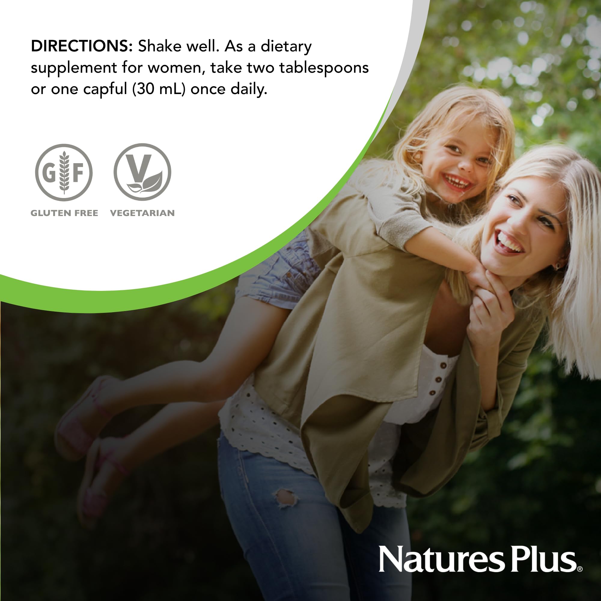 NaturesPlus Source of Life Mujer Líquido, tapa segura, transporte cómodo y seguro