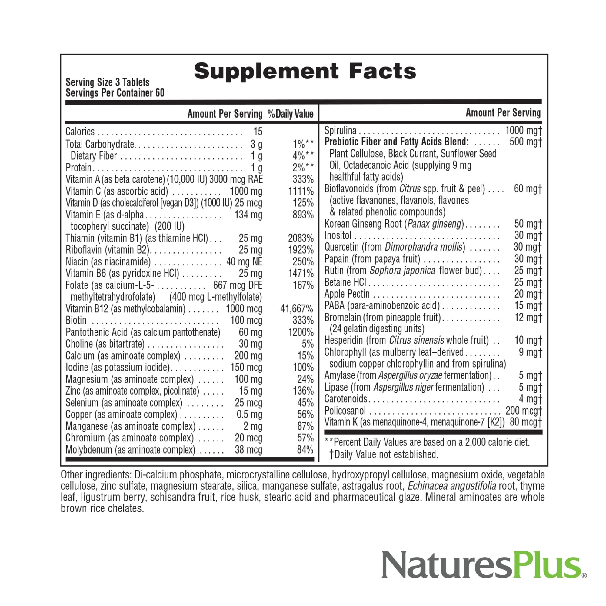 Detalle de vitamina D3 en la fórmula