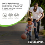 NaturesPlus SPIRU-TEIN banana, batido proteico vegetal para energía diaria