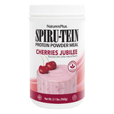 NaturesPlus SPIRU-TEIN Cereza en lata, proteína vegetal para batidos.