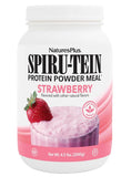NaturesPlus SPIRU-TEIN fresa, batido proteico vegetariano para energía diaria sin gluten.