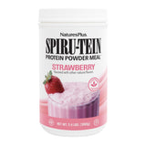 NaturesPlus SpirU-Tein fresa, batido proteico vegetariano y sabroso.