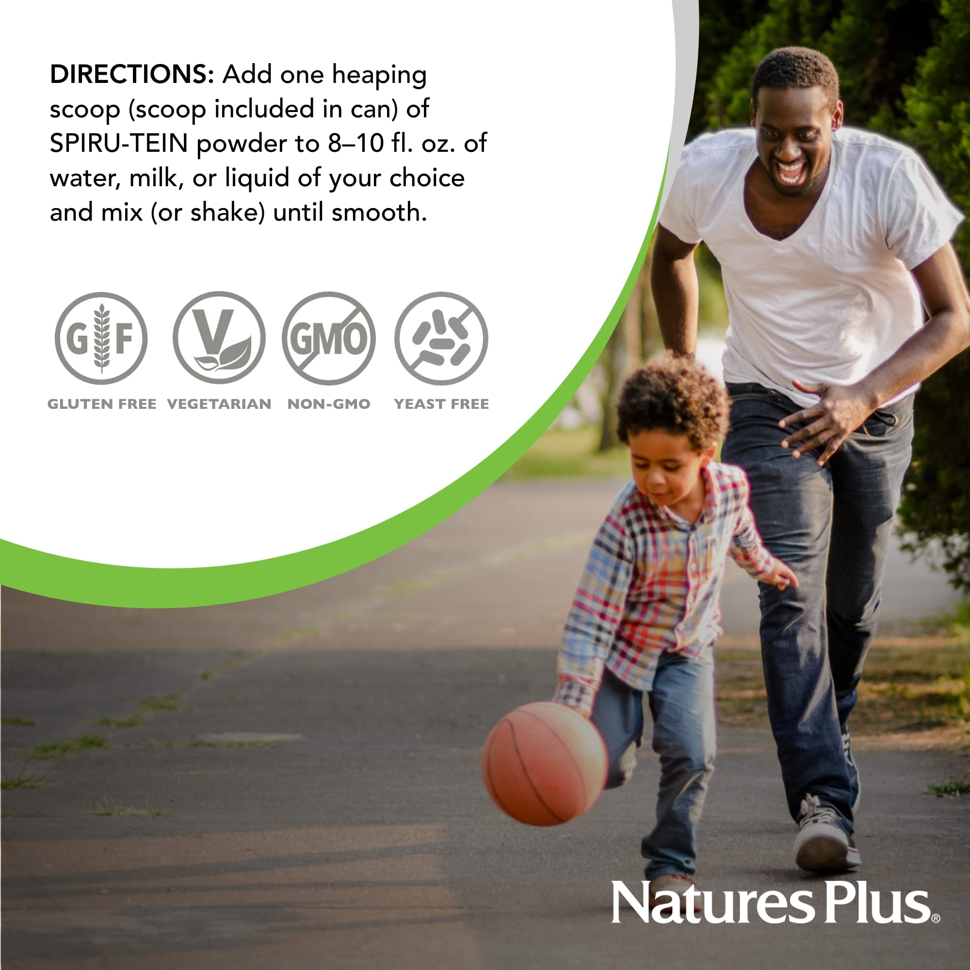 NaturesPlus SpirU-Tein nuevo diseño de envase, mantiene la calidad.