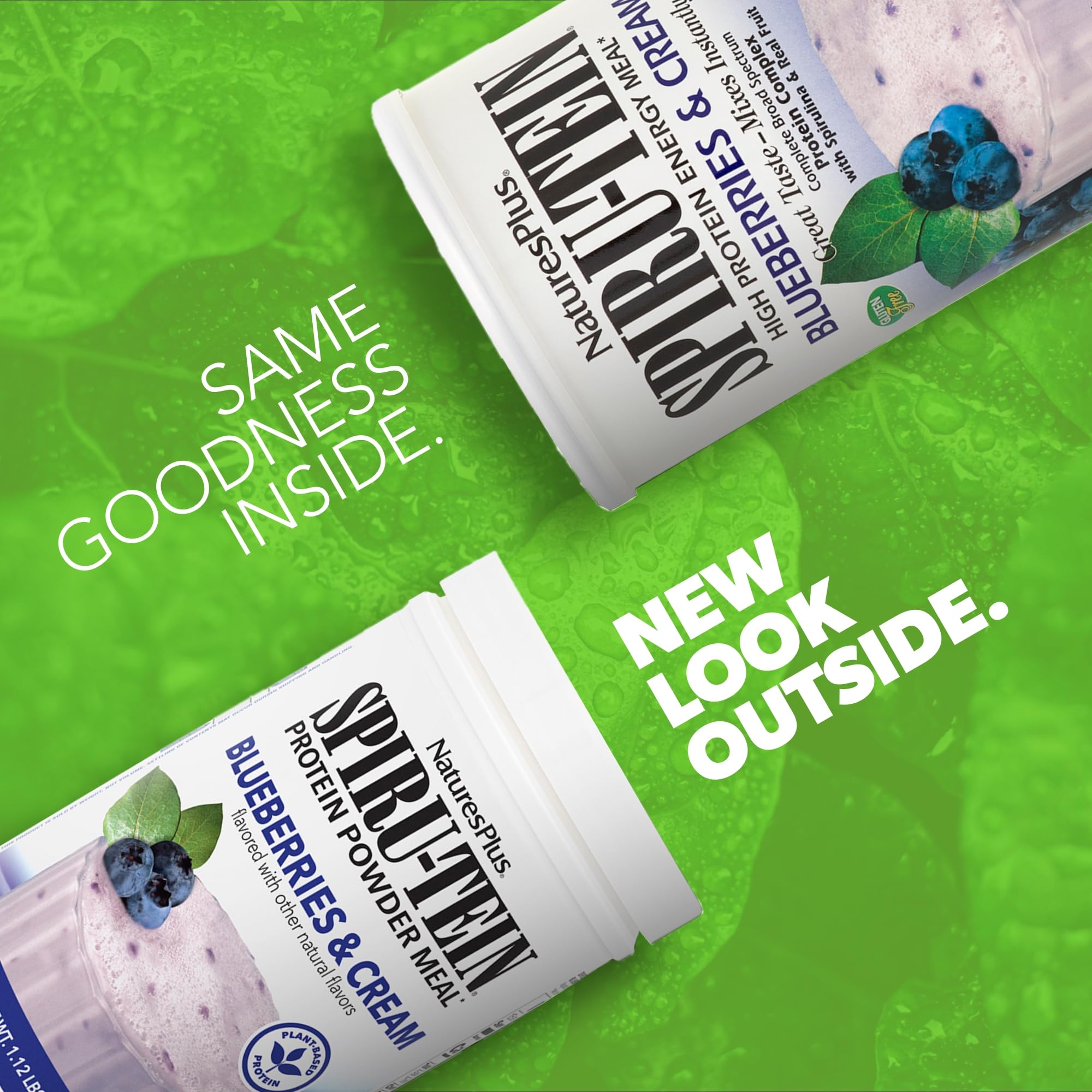 NaturesPlus SPIRU-TEIN proteína vegetal arroz soja guisante para energía sostenida