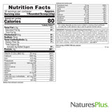 NaturesPlus SPIRU-TEIN chocolate: ingredientes clave para nutrición diaria.