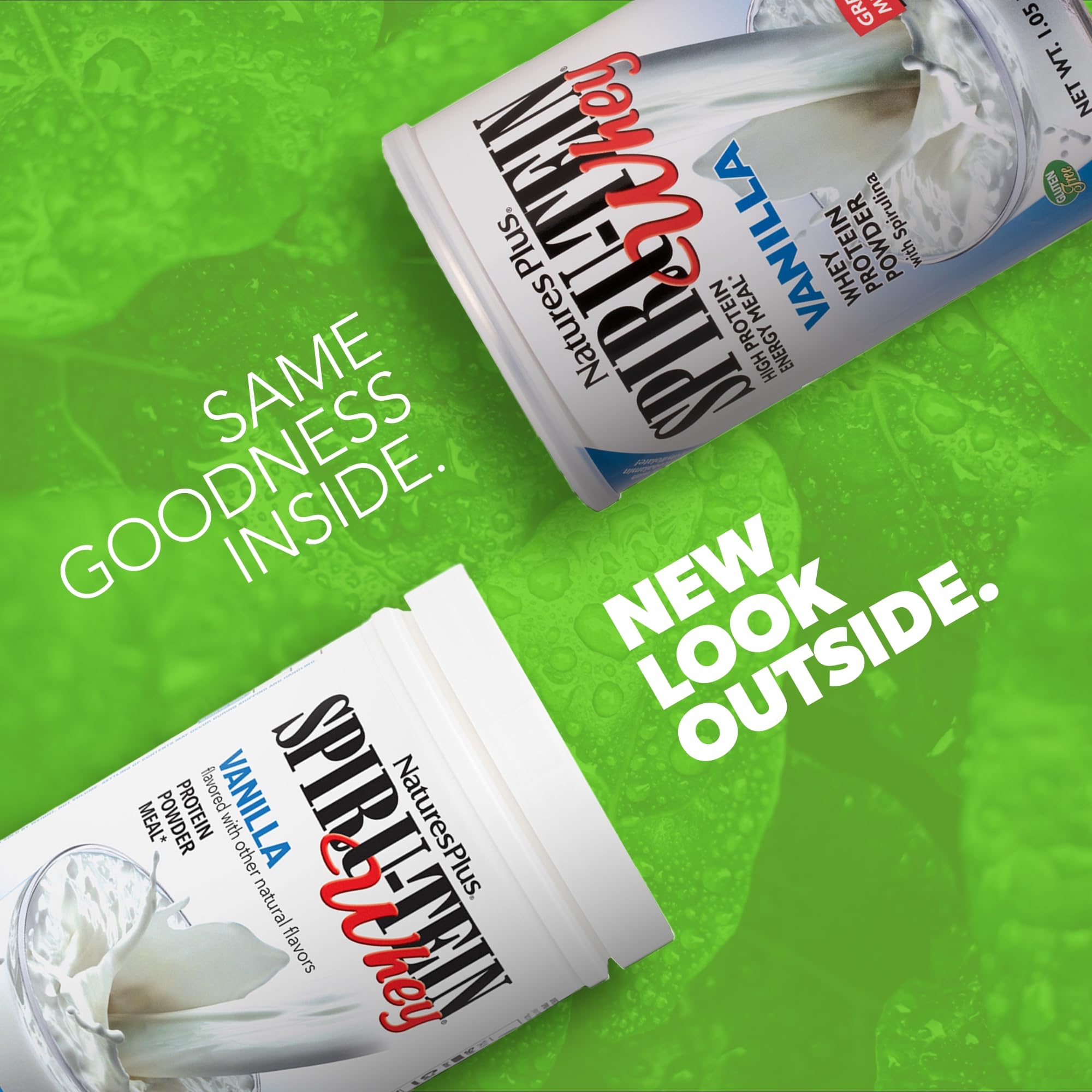 Medidor de NaturesPlus SPIRU-TEIN WHEY para porciones consistentes.