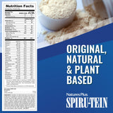 NaturesPlus Spirutein Banana, mezcla sin gluten, opción vegetariana para entrenamientos ligeros
