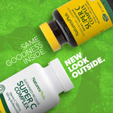 NaturesPlus Super C Complex con bioflavonoides para absorción optimizada