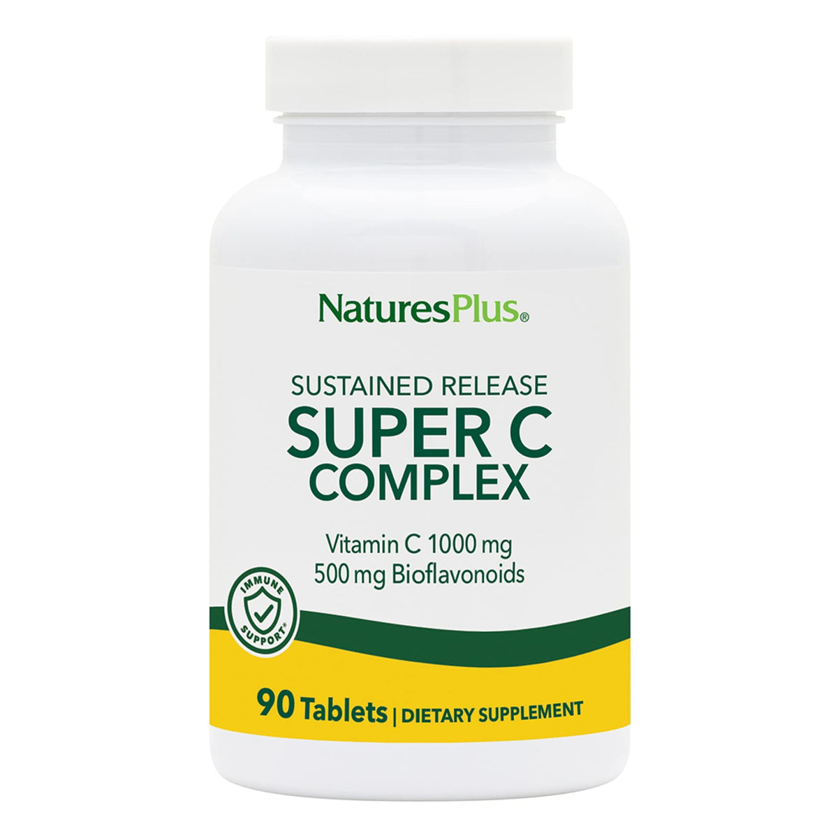 NaturesPlus Super C Complex tabletas en frasco para apoyo diario de energía