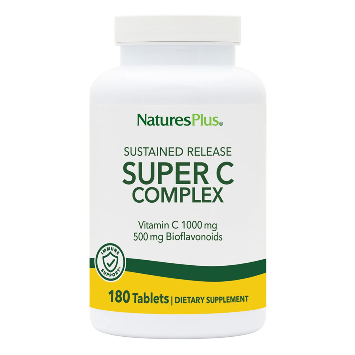 NaturesPlus Super C Complex tabletas para apoyo diario del sistema inmune.