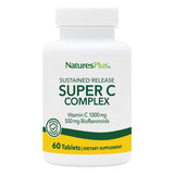NaturesPlus Super C Complex tabletas con liberación sostenida para apoyo diario de vitamina C