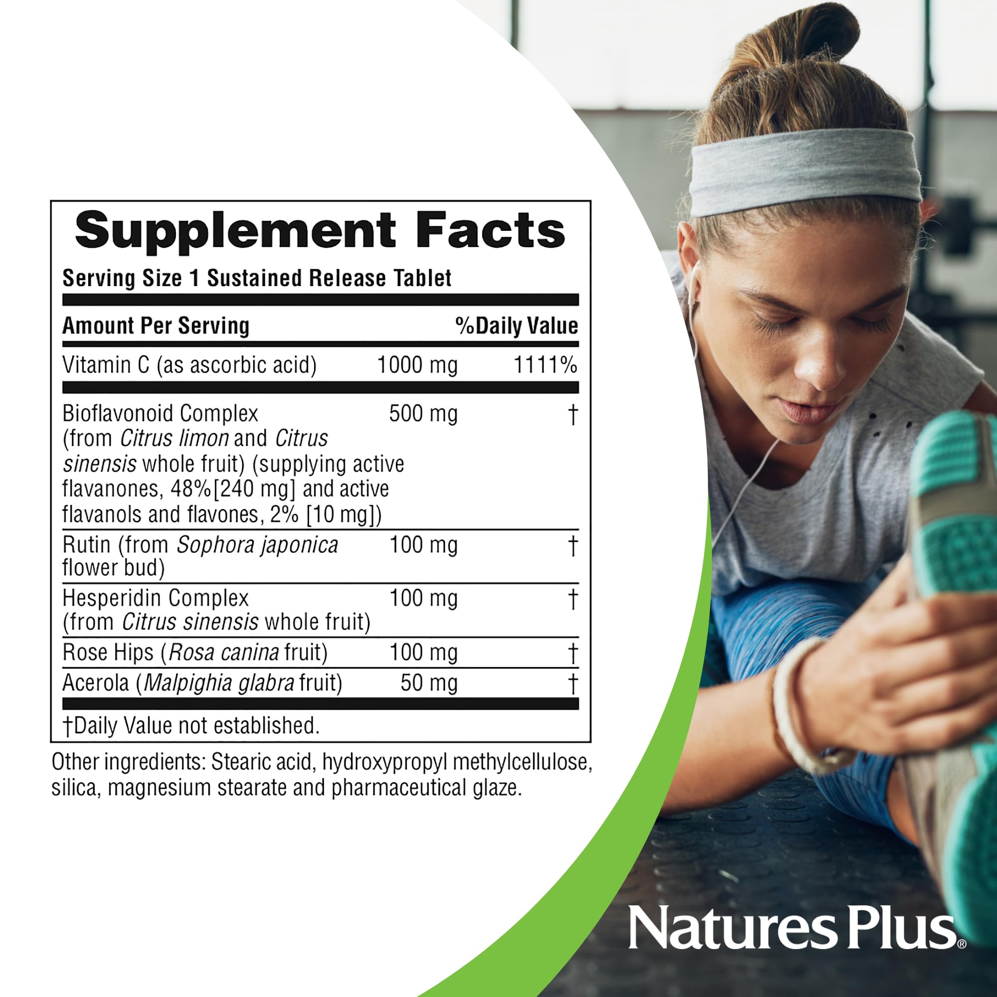 NaturesPlus Super C Complex envase vegetariano y libre de gluten