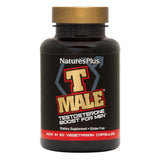 NaturesPlus T-Male: cápsulas vegetarianas en botella para energía diaria