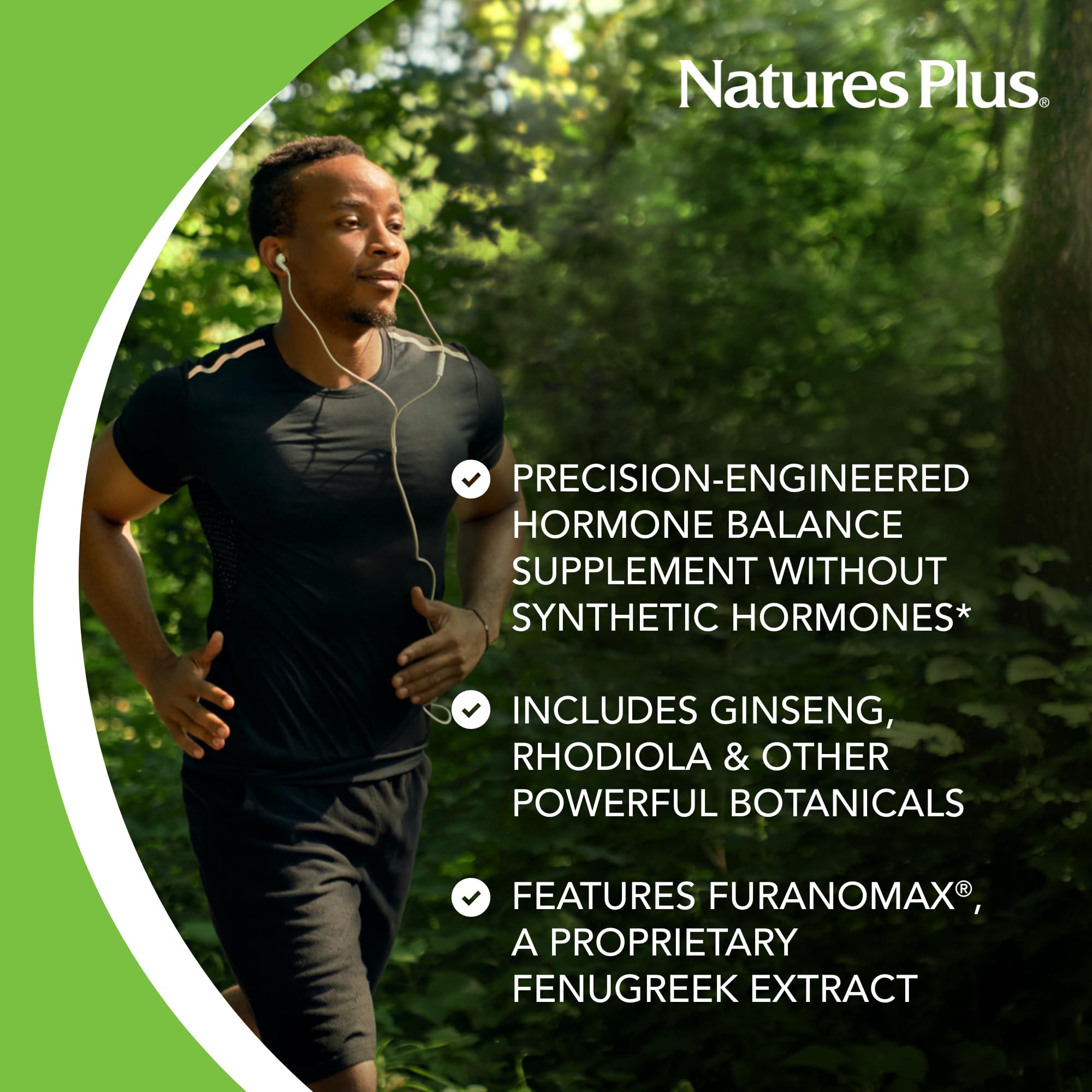 NaturesPlus T-Male: etiqueta libre de gluten para consumo consciente