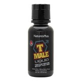 NaturesPlus T-Male Líquido, frasco de 8 oz, sabor frutos rojos, posible apoyo a rendimiento físico.