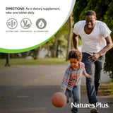 Tabletas de NaturesPlus para rutina diaria, fácil de incorporar.