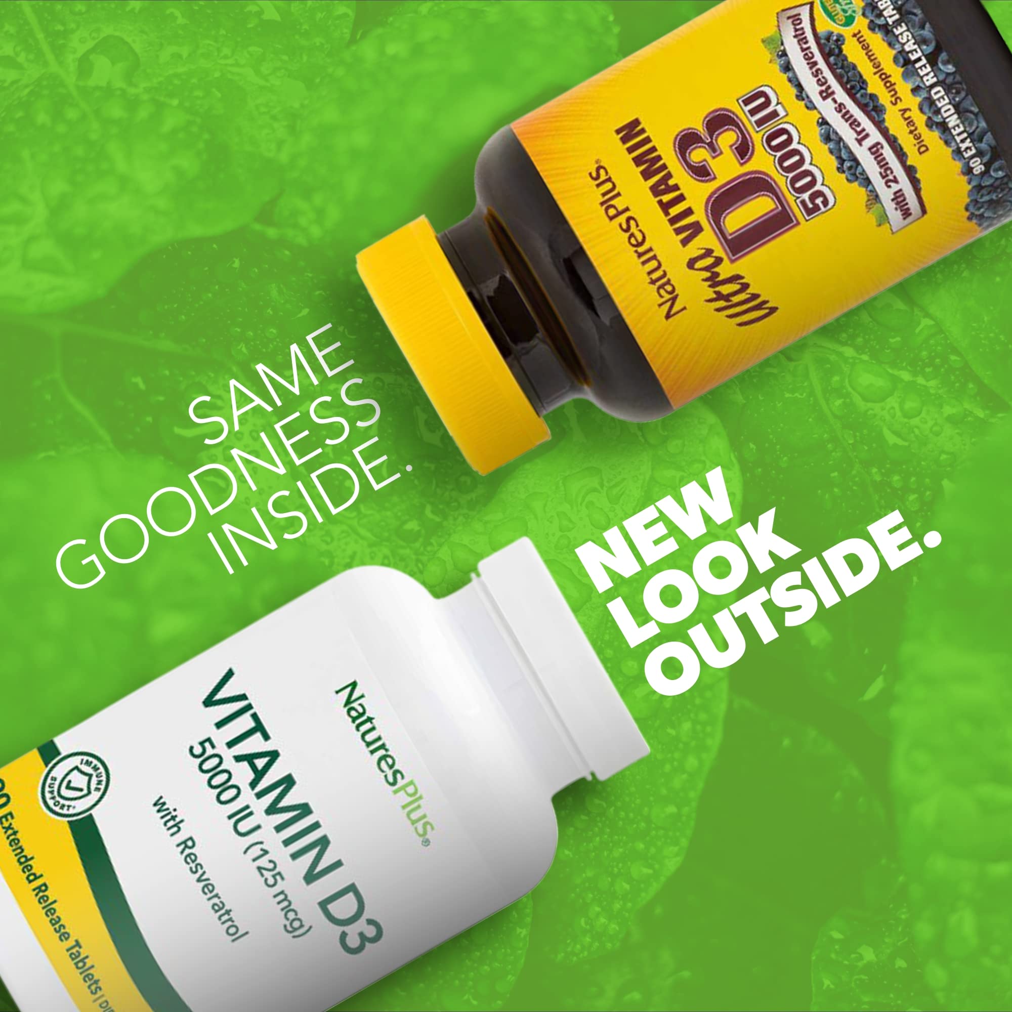NaturesPlus Trans-Resveratrol 25 mg, antioxidante para la vitalidad diaria.