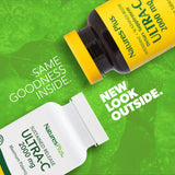 NaturesPlus Ultra-C 2000 mg botella, diseño práctico para uso diario.