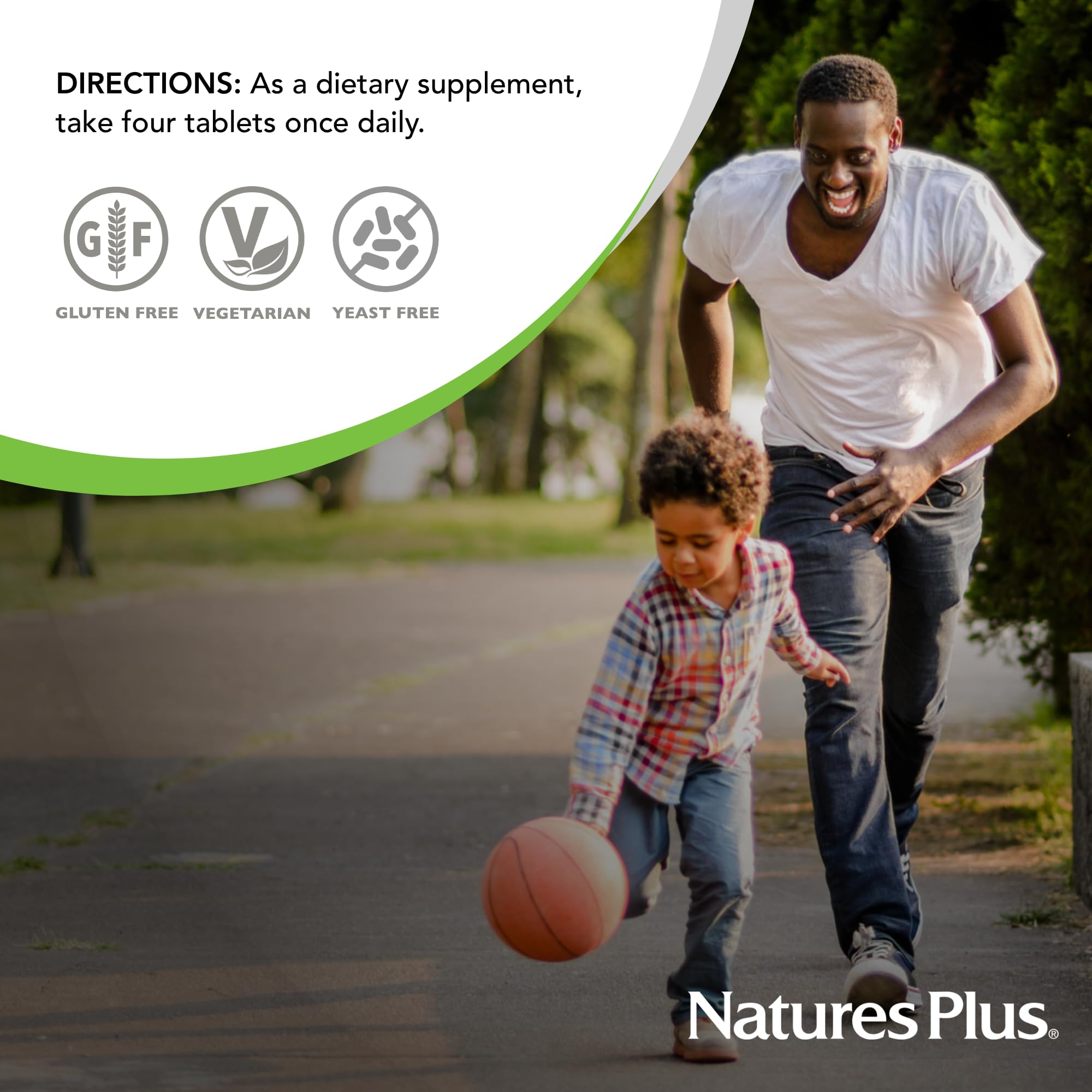 Detalle de ingredientes clave de NaturesPlus Ultra Hair para apoyar la salud capilar.
