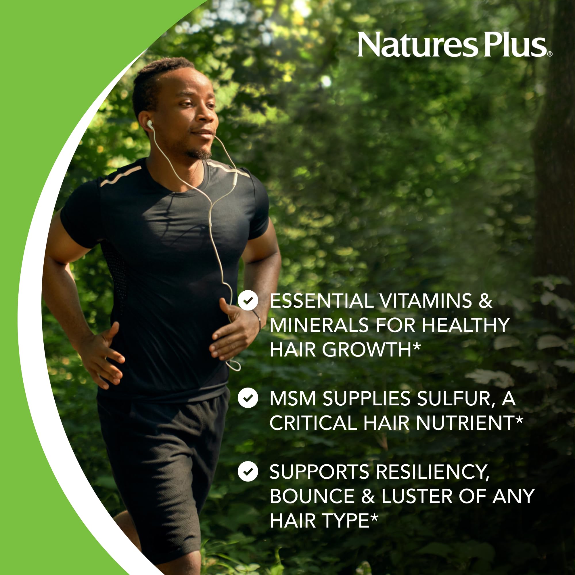 NaturesPlus Ultra Hair Plus, cápsulas en blister, liberación sostenida para absorción prolongada