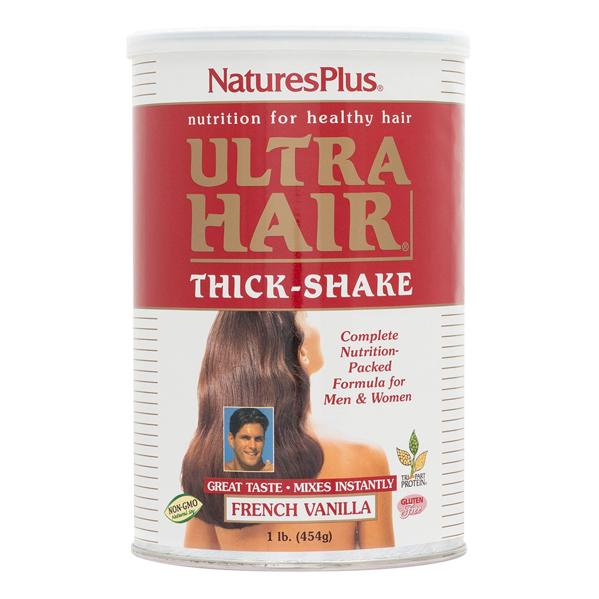 NaturesPlus Ultra Hair Thick Shake en botella, impulsa el cuidado capilar diario.