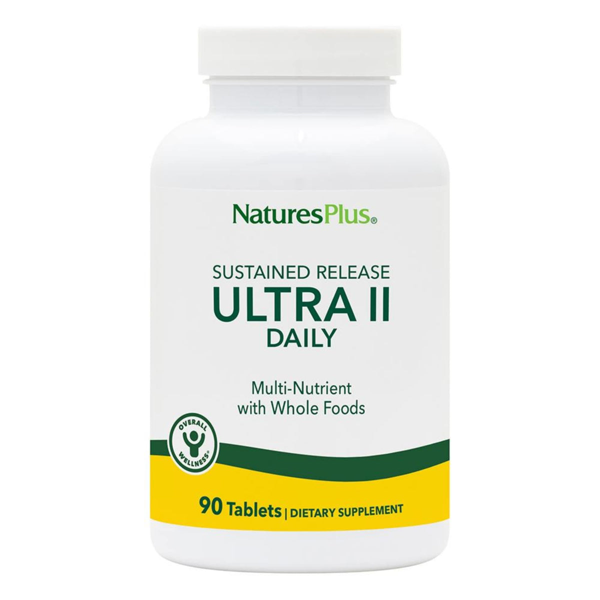 NaturesPlus Ultra II Diario, bote con tabletas, energía diaria gracias a liberación sostenida.