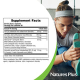Caja de Nature's Plus Ultra InflamActin en mesa, almacenamiento fácil para uso cotidiano