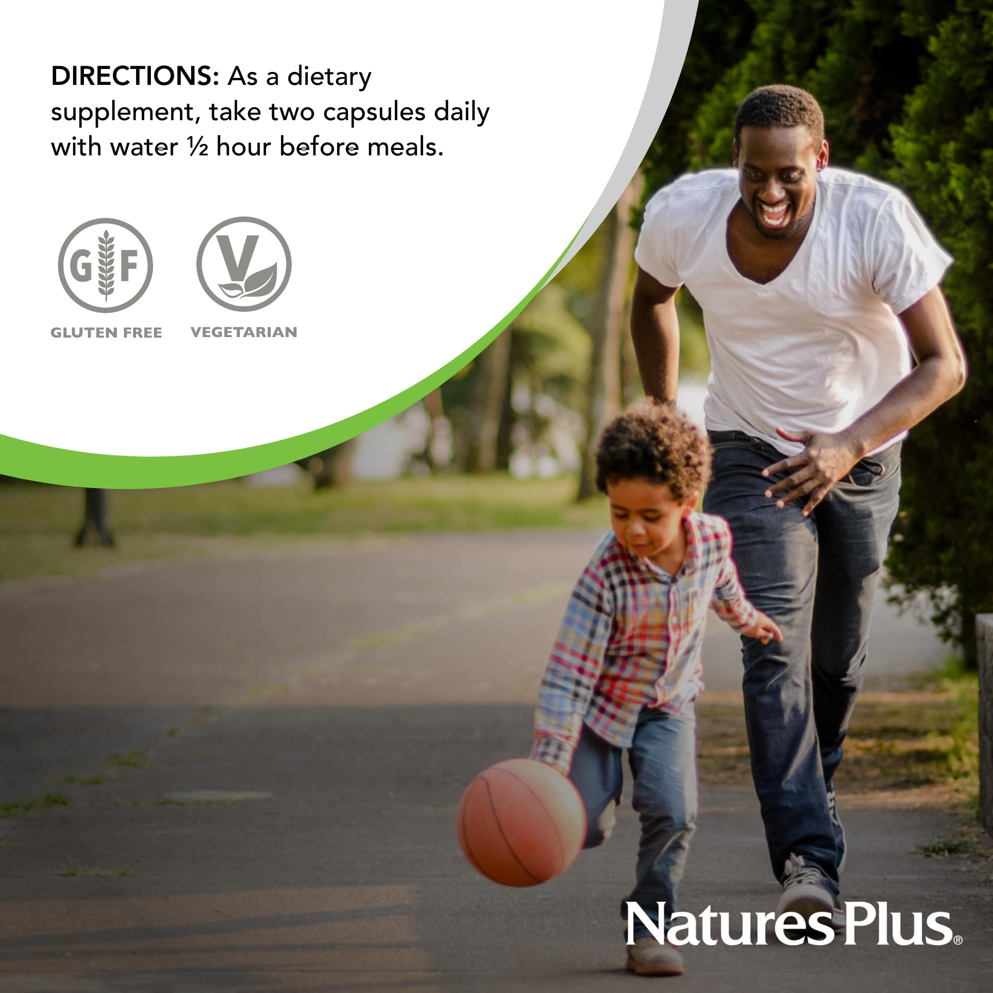Dosis diaria de Nature's Plus Ultra InflamActin para apoyo articular