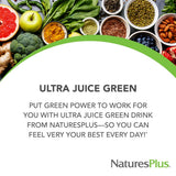 NaturesPlus Ultra Juice Green Drink cuchara medidora para dosis diaria