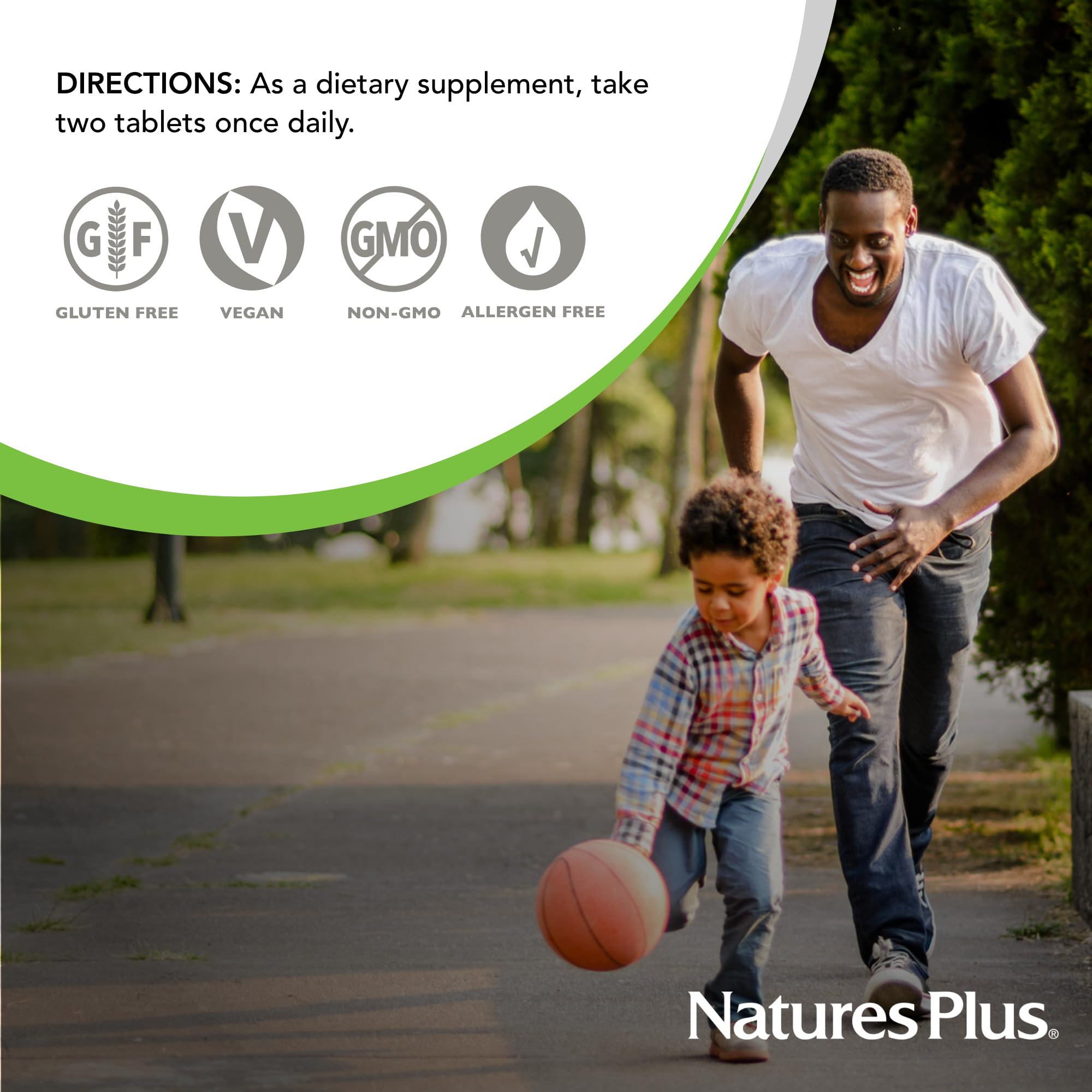 NaturesPlus Ultra Juice Multivitamin, uso diario recomendado para estilo de vida activo.