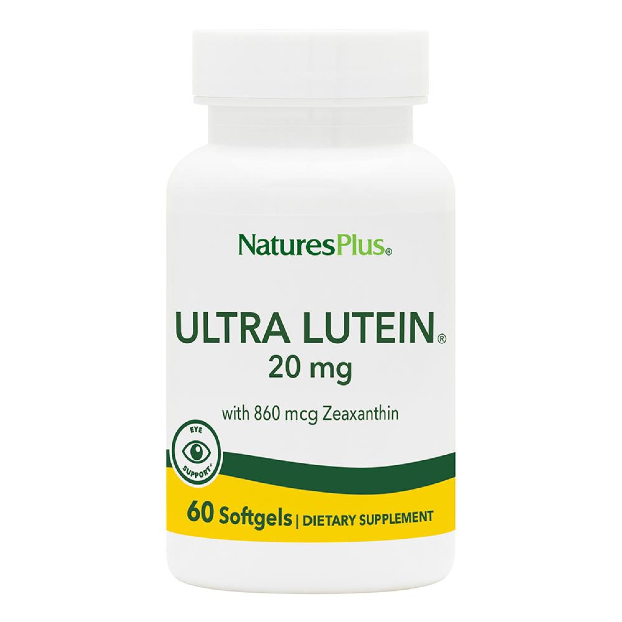 NaturesPlus Ultra Lutein - cápsulas suaves para apoyo ocular diario