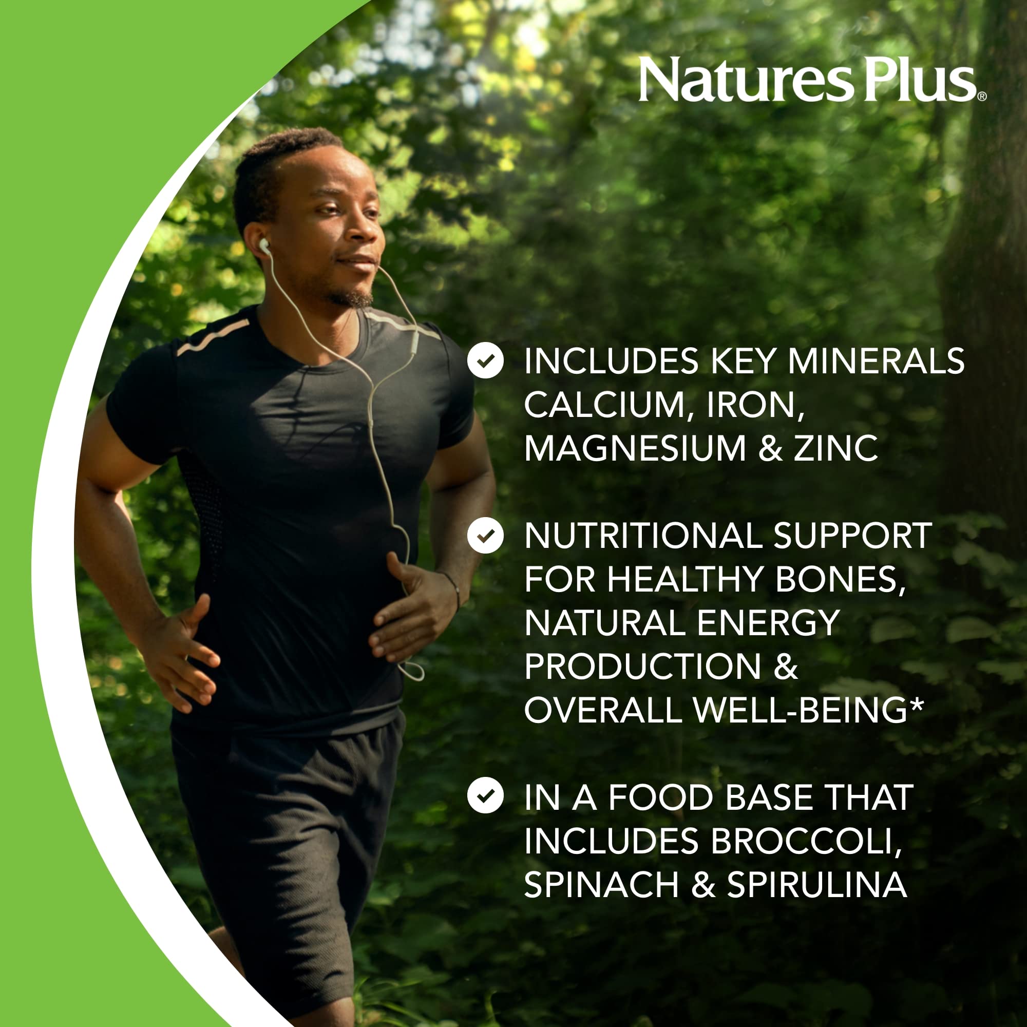 NaturesPlus Ultra-Mins: caja ilustrando compromiso con pureza y calidad.