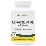 NaturesPlus Ultra Prenatal, tabletas diarias para apoyo nutricional suave durante el embarazo.