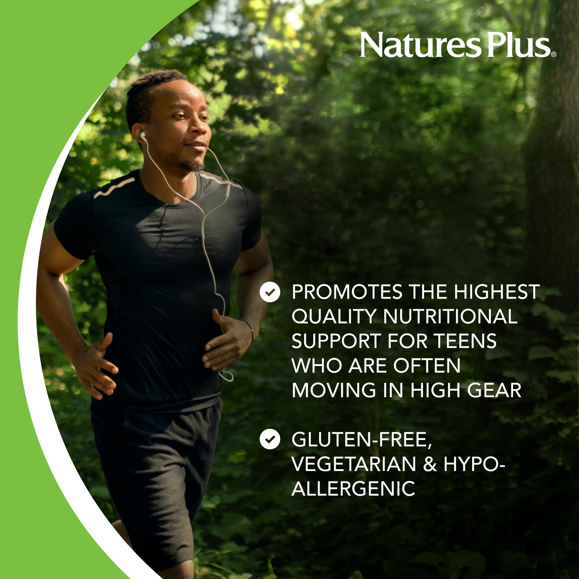 NaturesPlus Ultra Source of Life, tabla nutricional para referencia diaria.
