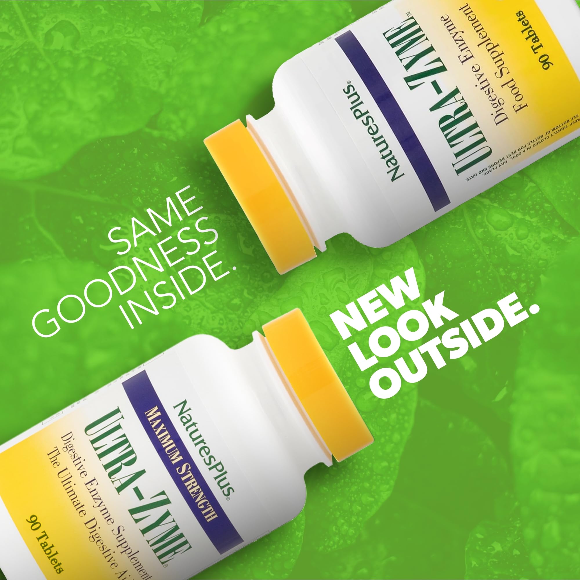 NaturesPlus Ultra-Zyme: etiqueta libre de gluten para dietas sensibles