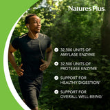 Etiqueta de NaturesPlus Ultra-Zyme con ingredientes y pautas.