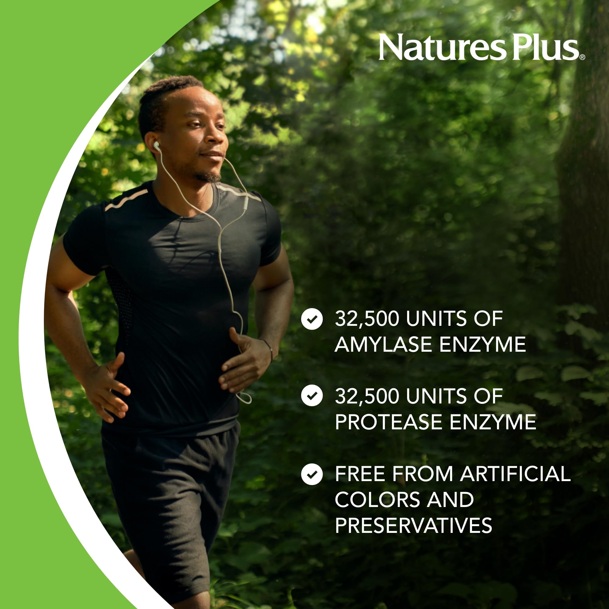 NaturesPlus Ultra-Zyme: contiene probiótico y ácido láctico para apoyo digestivo