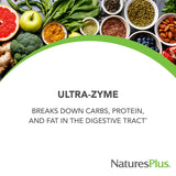 NaturesPlus Ultra-Zyme: tabletas digestivas visibles para consumo diario