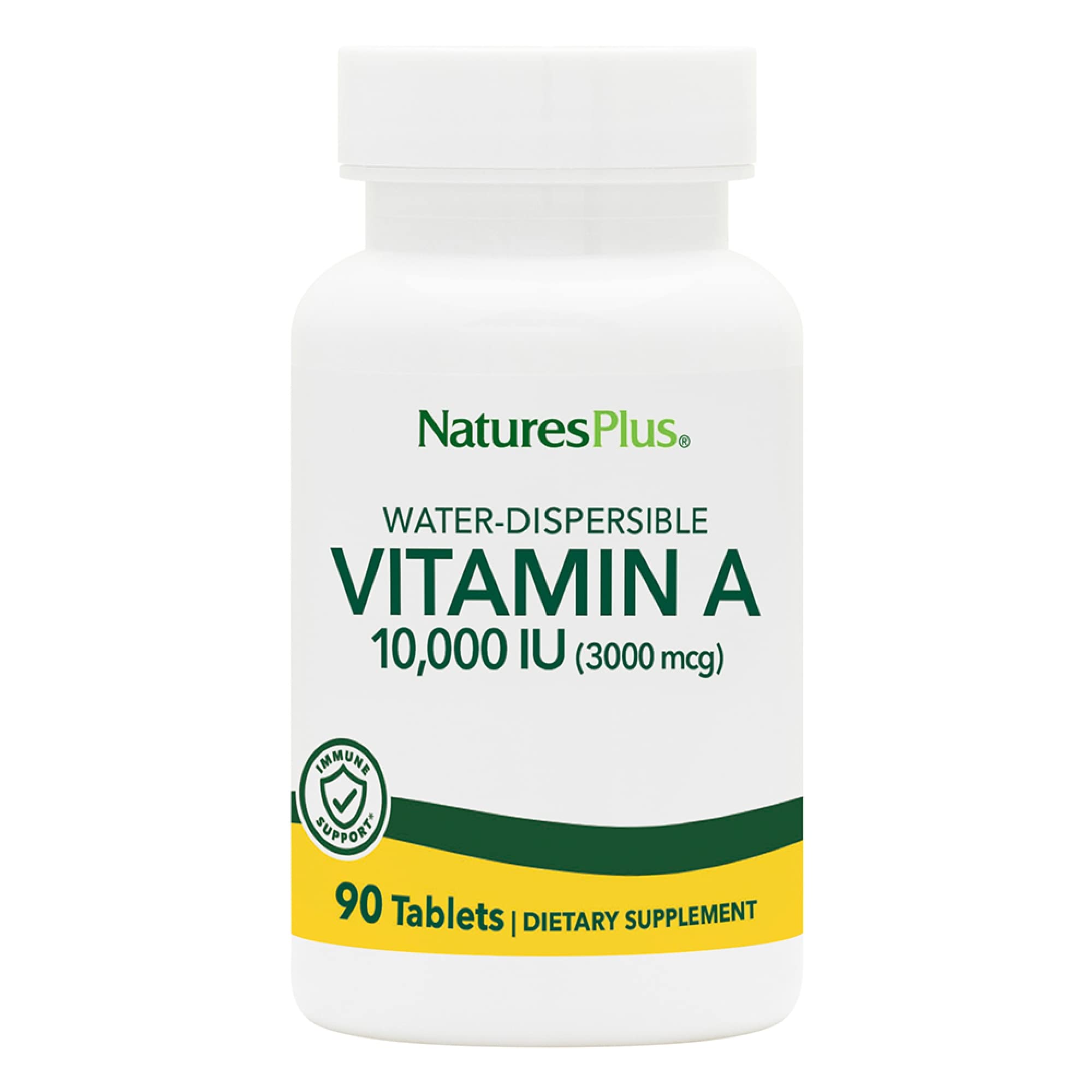NaturesPlus Vitamina A 10,000 UI para visión clara y apoyo ocular