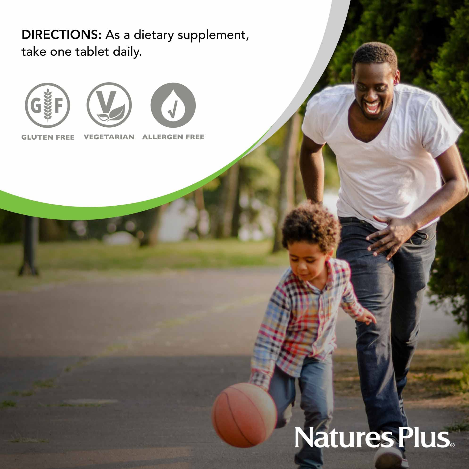 NaturesPlus Vitamina B1 300 mg, fórmula vegetariana y sin gluten
