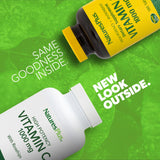 NaturesPlus Vitamina C 1000 mg, tabletas en blíster, libre de gluten.