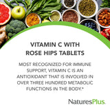 NaturesPlus Vitamina C 1000 mg, etiqueta libre de gluten para dietas.