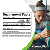 NaturesPlus Vitamina C 1000 mg, proceso cGMP, garantía de calidad.