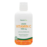 NaturesPlus Vitamina C líquida 1000 mg, botella de 30 onzas para uso diario.