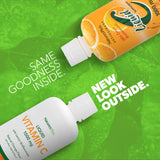 NaturesPlus Vitamina C líquida con dispensador para medir porciones con precisión.